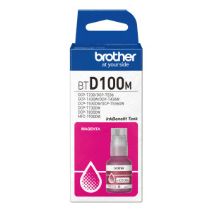 Tusz Brother (BTD100M) Oryginalny purpurowy - 48.8ml - do BROTHER DCP-T 830DW, 730DW, 530DW, 430W, 230