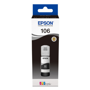 Tusz 105 106 (C13T00R140) Oryginalny czarny fotograficzny - 70ml - do EPSON ECOTANK ET- 7750, 7700, EPSON ECOTANK L 7160, 7180
