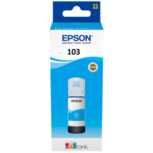 Tusz 103 (C13T00S24A) Oryginalny błękitny / turkusowy / niebieski do EPSON L 3110, 3111, 3150, 3151, EPSON ECOTANK L 5296
