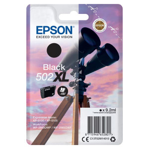 Tusz 502 (C13T02W14010) Oryginalny czarny - 9.2ml - do EPSON WORKFORCE WF 2860, 2865, 2860DWF, 2865DWF, 2800
