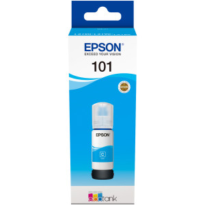 Tusz 101 (C13T03V24A) Oryginalny błękitny / turkusowy / niebieski - 70ml - do EPSON ECOTANK L 4260, 4266, 6276, 6290, 6276
