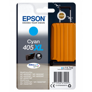 Tusz 405 (C13T05H24010) Oryginalny błękitny / turkusowy / niebieski do EPSON WORKFORCE WF 7840DTW, 7830DTWF, EPSON WORKFORCE PRO WF 3820DWF, 4820DWF, 4830DTWF