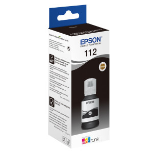 Tusz 112 (C13T06C14A) Oryginalny czarny do EPSON ECOTANK M 15180, 15140, EPSON ECOTANK L 15160, 15150, EPSON ECOTANK PRO L 6580