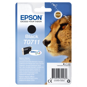 Tusz S20 SX100 SX110 SX200 SX210 SX400 SX410 (C13T071140) Oryginalny czarny - 7.4ml - do EPSON STYLUS DX 7000F, 4400, EPSON STYLUS SX 105, 610FW, EPSON STYLUS OFFICE BX 300F