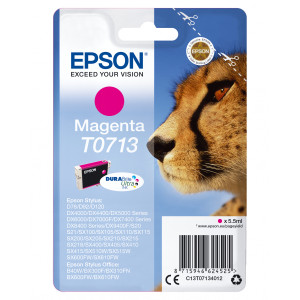 Tusz S20 SX100 SX110 SX200 SX210 SX400 SX410 (C13T071340) Oryginalny purpurowy - 5.5ml - do EPSON STYLUS DX 7000F, 4400, EPSON STYLUS SX 105, 610FW, EPSON STYLUS OFFICE BX 300F