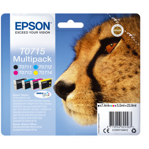Tusz S20 SX100 SX110 SX200 SX210 SX400 SX410 (C13T071540) Oryginalny cmyk do EPSON STYLUS DX 4450, 7450, EPSON STYLUS OFFICE BX 600FW, EPSON STYLUS D 92, EPSON STYLUS S 21