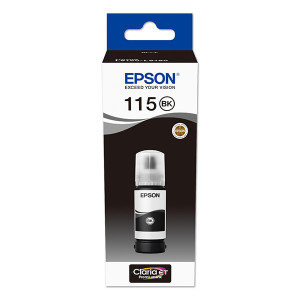 Tusz 115 (C13T07C14A) Oryginalny czarny - 70ml - do EPSON ECOTANK L 8160, 8180