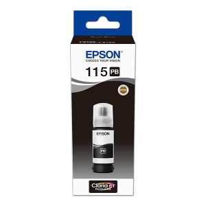 Tusz 115 (C13T07D14A) Oryginalny czarny fotograficzny - 70ml - do EPSON ECOTANK L 8160, 8180