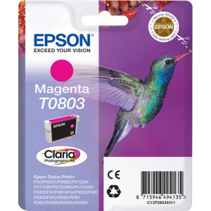 Tusz RX560 RX585 RX685 (C13T080340) Oryginalny purpurowy - 8ml - do EPSON STYLUS PHOTO PX 730WD, 830FWD, EPSON STYLUS PHOTO R 265, 360, EPSON STYLUS PHOTO RX 560