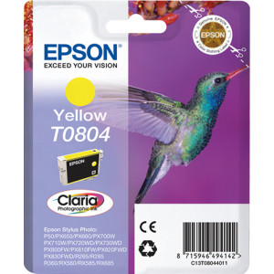 Tusz RX560 RX585 RX685 (C13T080440) Oryginalny żółty - 8ml - do EPSON STYLUS PHOTO RX 560, EPSON STYLUS PHOTO PX 730WD, 830FWD, EPSON STYLUS PHOTO R 265, 360