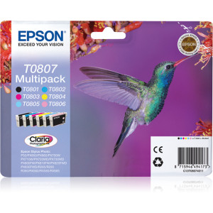 Tusz RX560 RX585 RX685 (C13T080740) Oryginalny cmyk do EPSON STYLUS PHOTO R 265, 360, EPSON STYLUS PHOTO RX 560, EPSON STYLUS PHOTO PX 730WD, 830FWD
