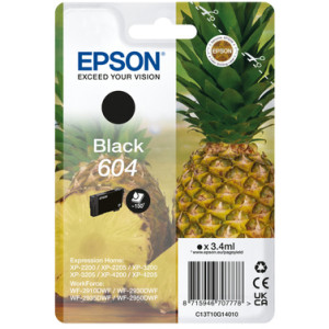 Tusz 604 (C13T10G14010) Oryginalny czarny - 3.4ml - do EPSON WORKFORCE WF 2930DWF, 2950DWF, 2910DWF, 2935DWF, EPSON EXPRESSION HOME XP 2200