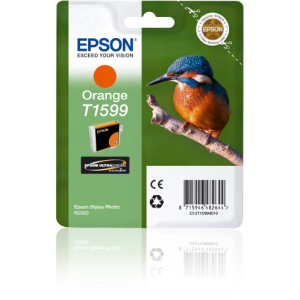 Tusz STYLUS PHOTO R2000 (C13T15994010) Oryginalny pomarańczowy - 17ml - do EPSON STYLUS PHOTO R 2000