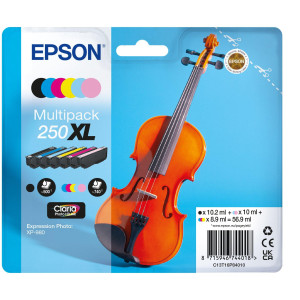 Epson nr 205XL T16P84010 zestaw / multipack czarny/niebieski/purpurowy/żółty/jasno purpurowy/jasny niebieski wydajne