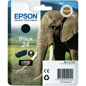Tusz XP750 XP850 (C13T24214010) Oryginalny czarny - 5,1ml - do EPSON EXPRESSION PHOTO XP 960, 750, 850, 950, 760
