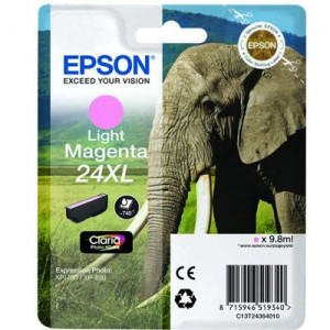 Tusz XP750 XP850 (C13T24364010) Oryginalny jasny purpurowy - 9,8ml - do EPSON EXPRESSION PHOTO XP 55, 960, 750, 850, EPSON EXPRESSION PHOTO XP- 970