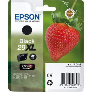 Tusz XP235 XP332 XP335 XP432 XP435 (C13T29914010) Oryginalny czarny - 11,3ml - do EPSON EXPRESSION HOME XP 245, EPSON EXPRESSION HOME XP- 247, 255, 257, 345