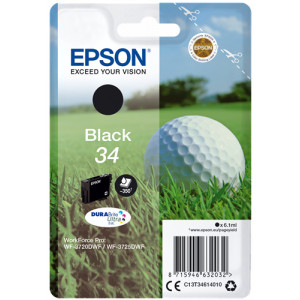 Tusz WF3720 WF3725 (C13T34614010) Oryginalny czarny - 6.1ml - do EPSON WORKFORCE PRO WF 3720DWF, 3725DWF