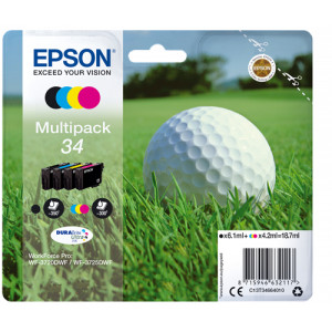 Tusz WF3720 WF3725 (C13T34664010) Oryginalny żółty do EPSON WORKFORCE PRO WF 3720DWF, 3725DWF
