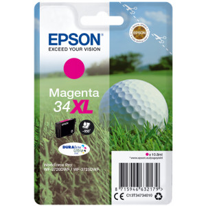 Tusz WF3720 WF3725 (C13T34734010) Oryginalny purpurowy - 10.8ml - do EPSON WORKFORCE PRO WF 3720DWF, 3725DWF