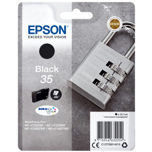 Tusz Epson (C13T35814010) Oryginalny czarny do EPSON WORKFORCE PRO WF- 4720DWF, 4725DWF, 4730DTWF, 4740DTWF