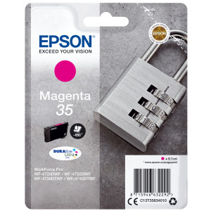 Tusz Epson (C13T35834010) Oryginalny purpurowy do EPSON WORKFORCE PRO WF- 4740DTWF, 4720DWF, 4725DWF, 4730DTWF