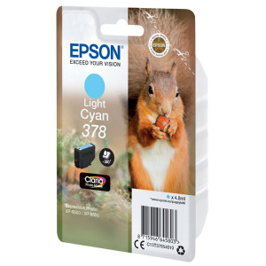 Tusz XP-8500 XP-8600 XP-8700 (C13T37854010) Oryginalny jasny niebieski - 4.8ml - do EPSON EXPRESSION PHOTO XP- 8500, 8505, 8700