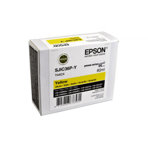 Tusz T44C440 (C13T44C440) Oryginalny żółty - 80ml - do EPSON COLORWORKS CWC 6010A, 6010P, 6500AE, 6500PE, 6510A