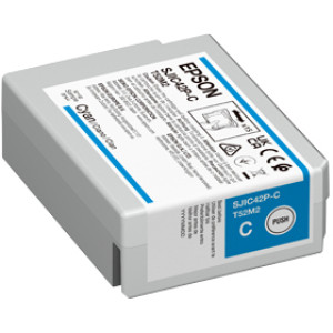Tusz T52M240 (C13T52M240) Oryginalny błękitny / turkusowy / niebieski - 50 mlml - do EPSON COLORWORKS C 4000EBK