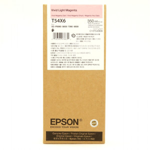 Tusz T54X600 (C13T54X600) Oryginalny jasny purpurowy - 350ml - do EPSON SURECOLOR SC-P 6000, 7000, 8000, 9000