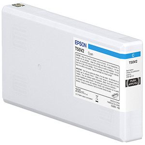 Tusz T55W200 (C13T55W200) Oryginalny błękitny / turkusowy / niebieski - 200ml - do EPSON SURECOLOR SC-P 5300