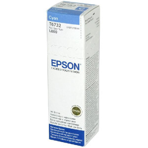 Tusz 673 (C13T67324A) Oryginalny błękitny / turkusowy / niebieski - 70ml - do EPSON L 800, 1800, 805, 850, 810