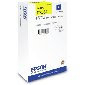 Tusz WF8010 WF8090 WF8510 WF8590 (C13T756440) Oryginalny żółty - 14ml - do EPSON WORKFORCE PRO WF 8090DTWC, 8090DW, 8510DWF, 8590DTWFC, 8590D3TWFC