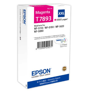 Tusz WF5110 WF5190 WF5620 WF5690 (C13T789340) Oryginalny purpurowy - 34ml - do EPSON WORKFORCE PRO WF 5620DWF, 5110DW, 5690DWF, 4640DTWF, 4630DWF