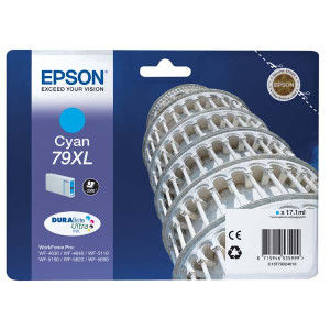 Tusz WF4630 WF4640 (C13T79024010) Oryginalny błękitny / turkusowy / niebieski - 17,1ml - do EPSON WORKFORCE PRO WF 4640DTWF, 4630DWF, 5190DW, 5620DWF, 5110DW