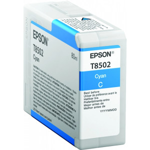 Tusz T850200 (C13T850200) Oryginalny błękitny / turkusowy / niebieski - 80ml - do EPSON SURECOLOR SC-P 800