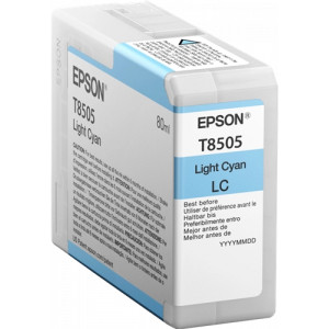 Tusz T850500 (C13T850500) Oryginalny jasny niebieski - 80ml - do EPSON SURECOLOR SC-P 800
