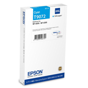 Tusz WF6090 WF6590 (C13T907240) Oryginalny błękitny / turkusowy / niebieski - 69ml - do EPSON WORKFORCE PRO WF 6590DWF, 6090DWF, 6090DW, 6590DTWFC, 6590D2TWFC