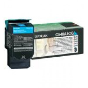 Toner C540 C543 X543 (C540A1CG) Oryginalny błękitny / turkusowy / niebieski do LEXMARK X 543DN, 544, 544N, 544DN, 544DTN
