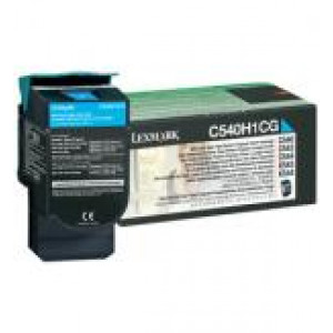 Toner C540 C543 X543 (C540H1CG) Oryginalny błękitny / turkusowy / niebieski do LEXMARK X 544DN, 544DTN, 544DW, 546, 546DTN