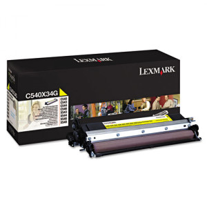 Oryginalny wywoływacz Lexmark C540X34G Żółty