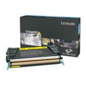 Toner C734 X734 (C734A2YG) Oryginalny żółty do LEXMARK X 736DE, 738DE, 738DTE, 734DE, LEXMARK C 736N