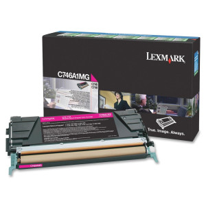 Toner X746 X748 (C746A1MG) Oryginalny purpurowy do LEXMARK X 748DE, 746DE, 748DTE, LEXMARK C 746DN, 746N
