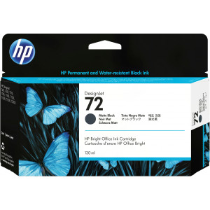 Tusz HP 72 (C9403A) Oryginalny czarny matowy - 130ml - do HP DESIGNJET T 1100, 610, 1200, 770, 790