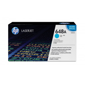 Toner HP 648A (CE261A) Oryginalny błękitny / turkusowy / niebieski do HP COLOR LASERJET CP 4025, 4525, HP COLORLASERJET CP 4020, HP COLOR LASERJET ENTERPRISE CP 4025N, 4025DN