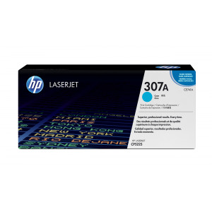 Toner HP 307A (CE741A) Oryginalny błękitny / turkusowy / niebieski do HP COLOR LASERJET PROFESSIONAL CP 5225DN, 5225N, HP COLOR LASERJET CP 5225