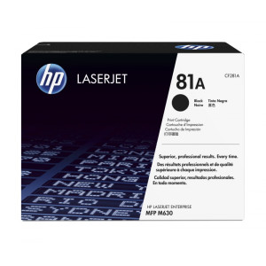 Toner HP 81A (CF281A) Oryginalny czarny do HP LASERJET ENTERPRISE M 630DN, 630H, 630F, HP LASERJET ENTERPRISE FLOW M 630Z, HP LASERJET M 604N