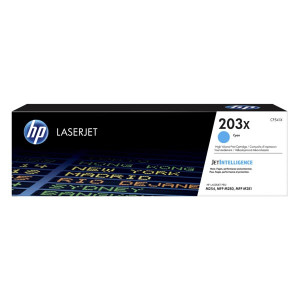 Toner HP 203X (CF541X) Oryginalny błękitny / turkusowy / niebieski do HP COLOR LASERJET PRO MFP M 281FDN, 280NW, 278, HP COLOR LASERJET PRO M 254DW, 254NW