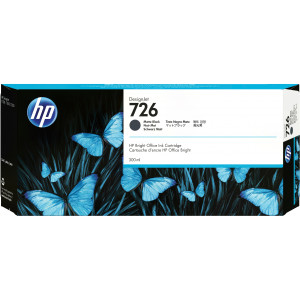 Tusz HP 726 (CH575A) Oryginalny czarny matowy - 300ml - do HP DESIGNJET T 1200, 1300, 2300, 1120