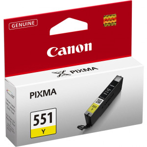 Tusz CLI-551 PGI-550 (CLI551Y) Oryginalny żółty - 7ml - do CANON PIXMA MG 5550, 7150, 6450, 6650, CANON PIXMA MX 725